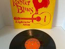 RARE 1ST PRESS  BLUES LIGHTNIN' SLIM: ROOSTER BLUES  LP ORIG  ORANGE LBL # 8000