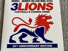 BADDIEL, SKINNER & LIGHTNING SEEDS - '3 THREE LIONS' LTD RED VINYL 7