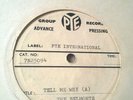 THE BELMONTS TELL ME WHY ORIGINAL 1961 PYE RECORDS DOUBLE SIDED ACETATE