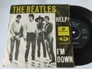 Ultra rare The Beatles single 45 Help  R 5305 Green Letters  Denmark VG+/Exc+