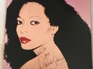 DIANA ROSS SILK ELECTRIC LP          SIGNED.    NO Vinyl usa 1982 Promo Warhol