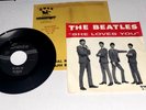 PRISTINE BEATLES SWAN S-4152-S 'SHE LOVES YOU' WITH PICTURE SLEEVE & RARE MAILER