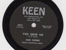 Soul/R&B 78: SAM COOKE/ YOU SEND ME/SUMMERTIME/ Keen 44013/ excellent condition