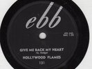 DOO-WOP 78: HOLLYWOOD FLAMES/GIVE ME BACK MY HEART /Ebb 131/ excellent condition