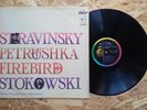 Leopold Stokowski BPO Stravinsky The Firebird Petrushka Capitol P 8407 Ed1 NM