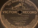 HMV Victor 12” 78 RPM Harry E Humphrey - Lincoln’s Gettysburg Address 35377 E-