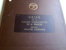 GRIEG PIANO CONCERTO IN A MINOR -WALTER GIESEKING -BERLIN  OPERA HANS ROSBAUD