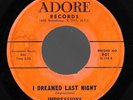 I Dreamed Last Night/Pop Corn Willie, The Impressions [Staten Island] Very Rare