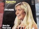 Agnetha Faltskog GOLLIWOG/ HERE FOR YOR LOVE PROMO 7’ Vinyl SINGLE RARE ABBA