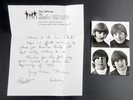 The Beatles * SIGNED PHOTOGRAPH & FAN CLUB WELCOME LETTER * ALL FOUR SIGNATURES