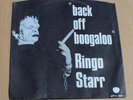 BEATLES BLUE Apple Ringo Starr 1972 USA 45 & Picture Sleeve Back Off Boogaloo