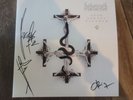 Behemoth Opvs Contra Natvram Vinyl White Black Gold Splatter Autographed