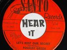 Memphis TN / MI Country Bop Rockabilly 45 FORREST GREEN Lets Keep /Walking SANTO