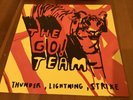 The Go  Team - Thunder, Lightning, Strike. RARE Red & Yellow Swirl Vinyl LP