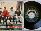 45 BEATLES TICKET TO RIDE - ANNO 1965 - QMSP 16378 Label Verde scuro