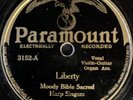 Moody Bible Sacred Harp Singers … Paramount 3152, 78 rpm, 1929,  V+