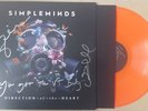 Simple Minds Direction Of The Heart SIGNED Orange Vinyl & Handwritten Lyric New