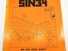 SIN34 Do You Feel Safe? US 1983 Lyric Sheet Clean Spinhead Records Punk Rock