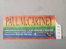 THE BEATLES: UNIQUE VINTAGE TICKET PAUL MC CARTNEY ACOUSTIC IN BARCELONA ,SPAIN