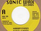 Dickie Wonder Nobody Knows Sonic Wax 39 Soul Northern Motown