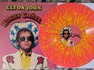 ELTON JOHN - HONKY CHATEAU PINK & YELLOW SPLATTER VINYL LP - BLOOD RECORDS