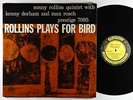 Sonny Rollins - Plays For Bird LP - Prestige - PRLP 7095 Mono DG RVG 446 W 50th