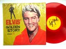ELVIS PRESLEY GOLDEN STORY (GOLDEN BOY) TAIWAN Red- EX Vinyl LP ULTRASONIC CLEAN
