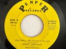 KENNY LAWRENCE & MUSIC MACHINE - You thrill me / ISLAND SOUL FUNK PRIVATE 45