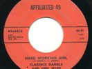 CLARENCE DANIELS & OBIE JESSIE - Hard Working Girl -AFFILIATED- R&B Popcorn 45