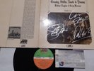 CROSBY , STILLS & NASH autograph lp vinyl first press signed live ticket concert