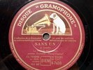 La Môme Moineau La java de minuit / Sans un 78 Tours Gramophone K-7439