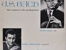 J.S. Bach Three Sonatas for Cello and Harpsichord Janigro/Veyron-LaCroix - Vinyl