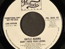 GAYLE ADAMS: baby i need your loving / short PRELUDE 7