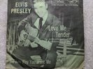45 RPM Love Me Tender Elvis Presley Picture Sleeve Green RCA Victor 47-6643