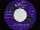 R&B Rocker 45 - Glenn Willings - You Tarzan, Me Jane/Race To Space - Combo - VG+