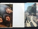 BEATLES X 4 VINYL - INTRODUCING, RUBBER SOUL, WHITE ALBUM W/ POSTER, ABBEY ROAD