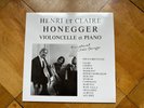 HENRI ET CLAIRE HONEGGER CELLO RECITAL SWISS ONLY ED2 PRIVATE PRESS RARE LIM 300