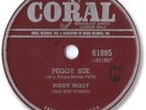 1957 BUDDY HOLLY Rock’n Roll 78 RPM Record. Peggy Sue/ Everyday