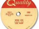 Rare 1959 CARL MANN Rock’n Roll 78 RPM Record. Mona Lisa