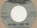 Little Johnny Hamilton Oh How I Love You Dore 754 Soul Northern Motown