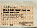 BLACK SABBATH + VAN HALEN concert ticket + 2 ozzy osbourne