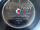 Broadway 1347 Clarence Williams Orchestra SPEAKEASY/Long Deep Wide 78rpm Shellac