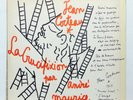 JEAN COCTEAU by ANDRE MAURICE la crucifixion ⸺  COCTEAU art cover LP NM