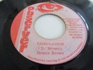 DENNIS BROWN..TRIBULATION..RARE  EARLY JAMAICA  1ST  ISSUE OBSERVER LABEL