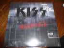 VINYL RECORD KISS REVENGE LP 1992  LIMITED RELEASE GRAY MARBLE VINYL
