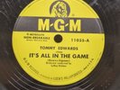 78 RPM It's All In The Game	All Over Again Tommy Edwards MGM 11035 A12