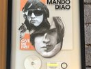 Mando Diao Platin Award ( goldene Schallplatte ) Give Me Fire  2010