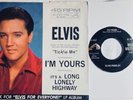 ELVIS PRESLEY  Long Lonely Highway / I'm Yours  original 45 with PicSleeve MINT