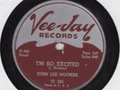 BLUES 78: JOHN LEE HOOKER / I'M SO EXCITED/ Vee-Jay VJ 245 / excellent condition