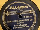 COUNTRY Bluebird 78 RPM Rouse Brothers - Walk With My Son 8197 E-